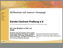 Tablet Screenshot of karate-centrum-freiburg.de